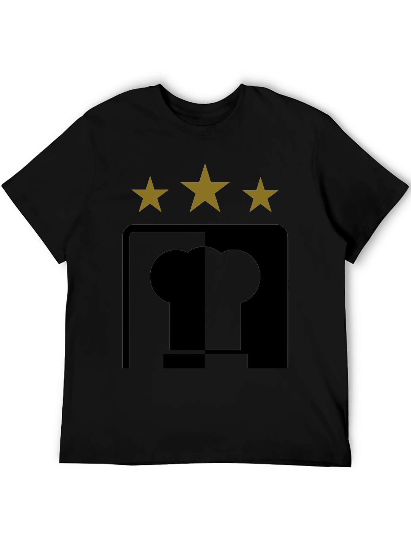 Stylish Black T-Shirt with Unique Star & Symbol Design