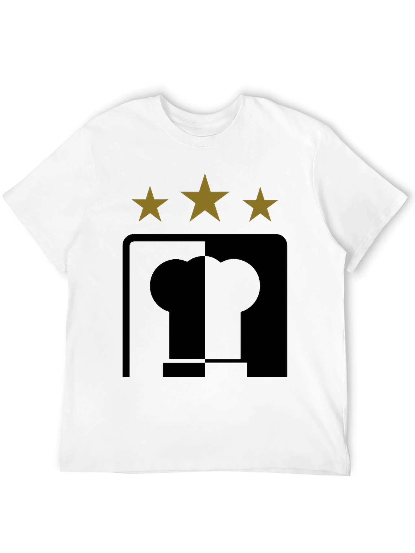 Stylish Black T-Shirt with Unique Star & Symbol Design