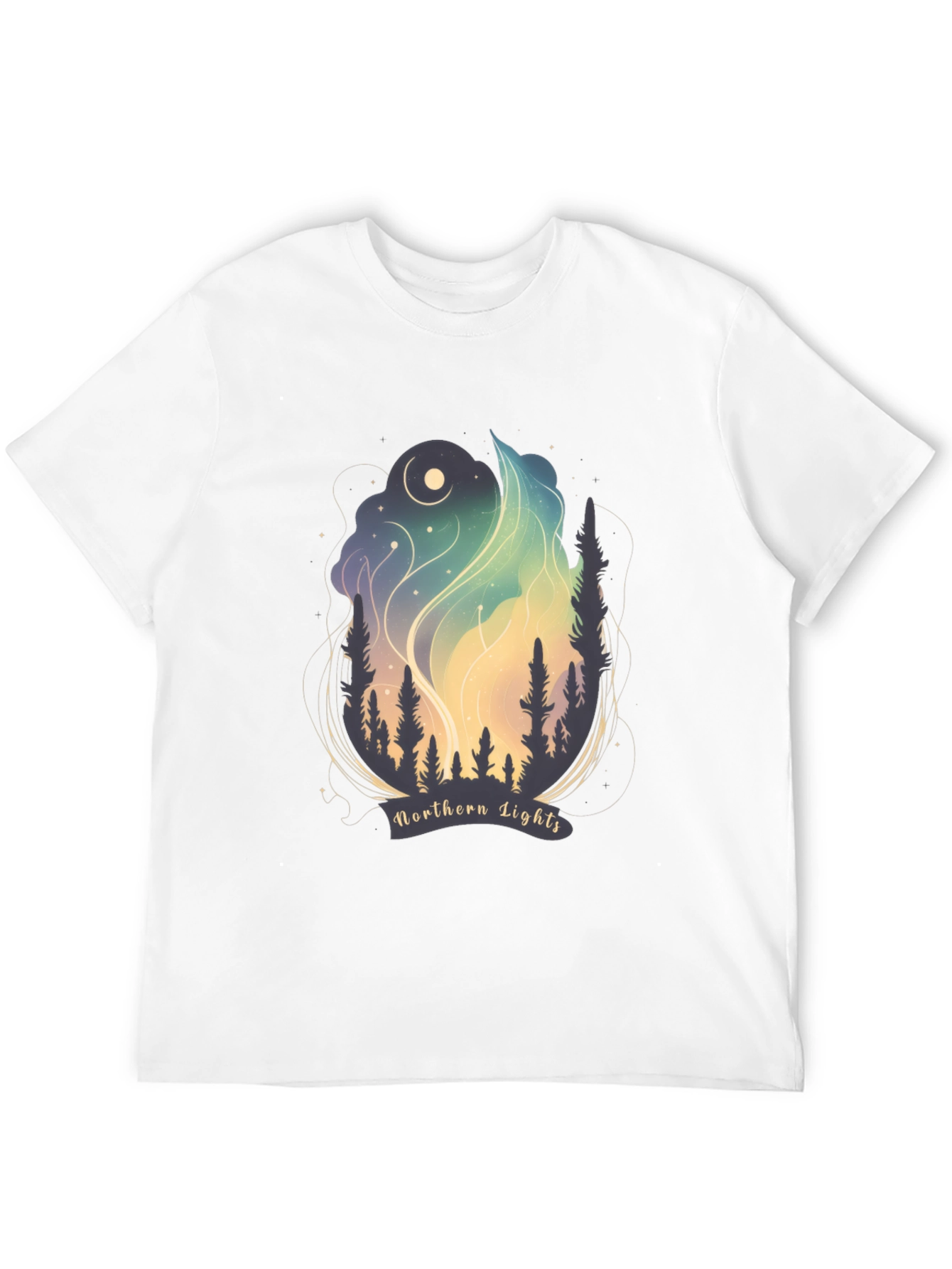 Northern Lights Graphic Tee - Black