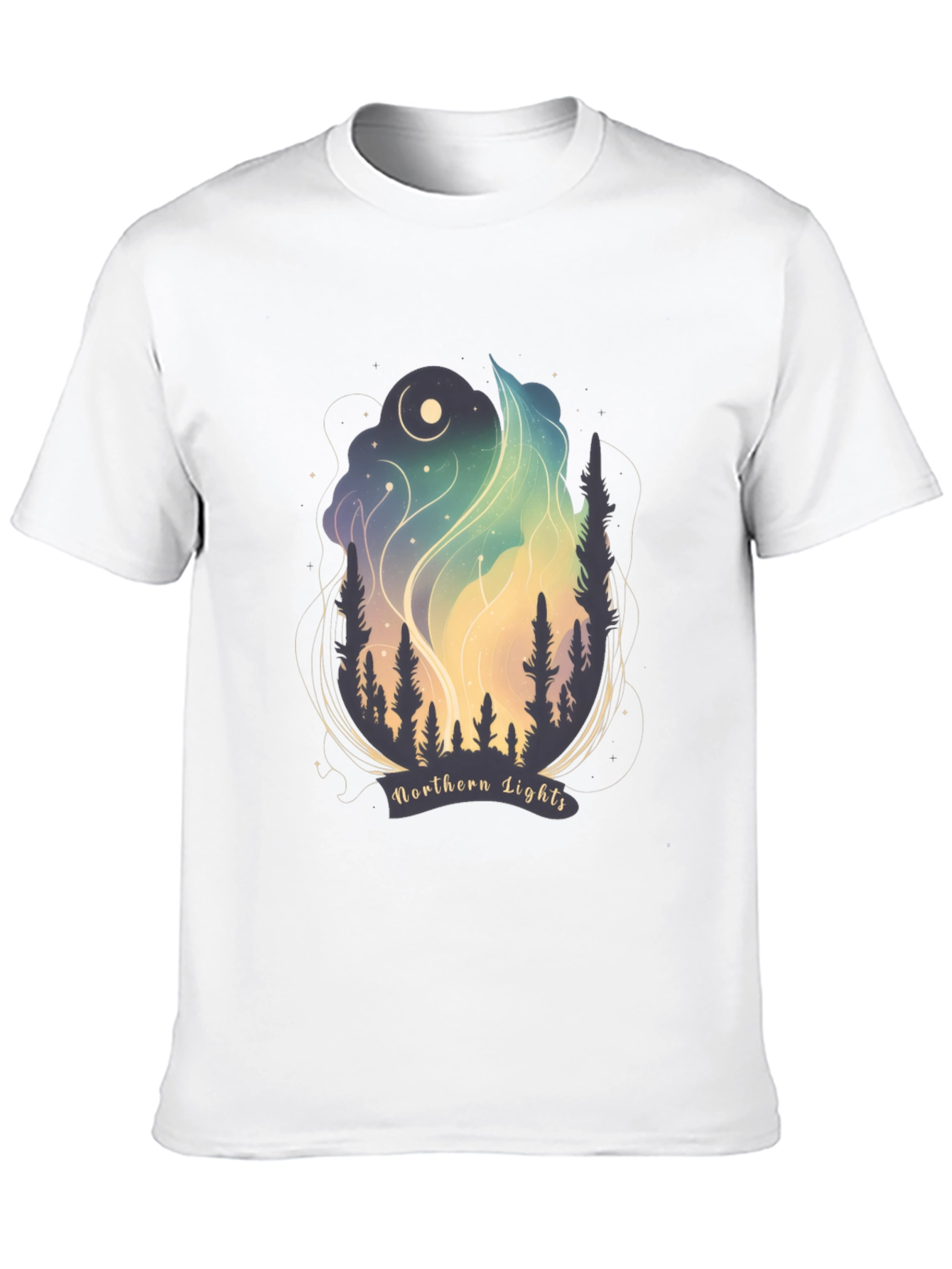 Northern Lights Graphic Tee - Black