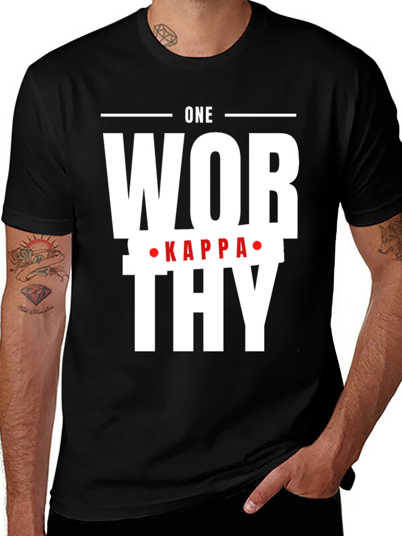 One Worthy Kappa T-Shirt - Black