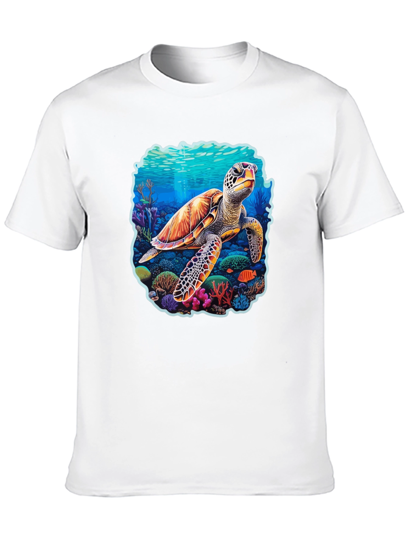 Sea Turtle Graphic Tee - Black