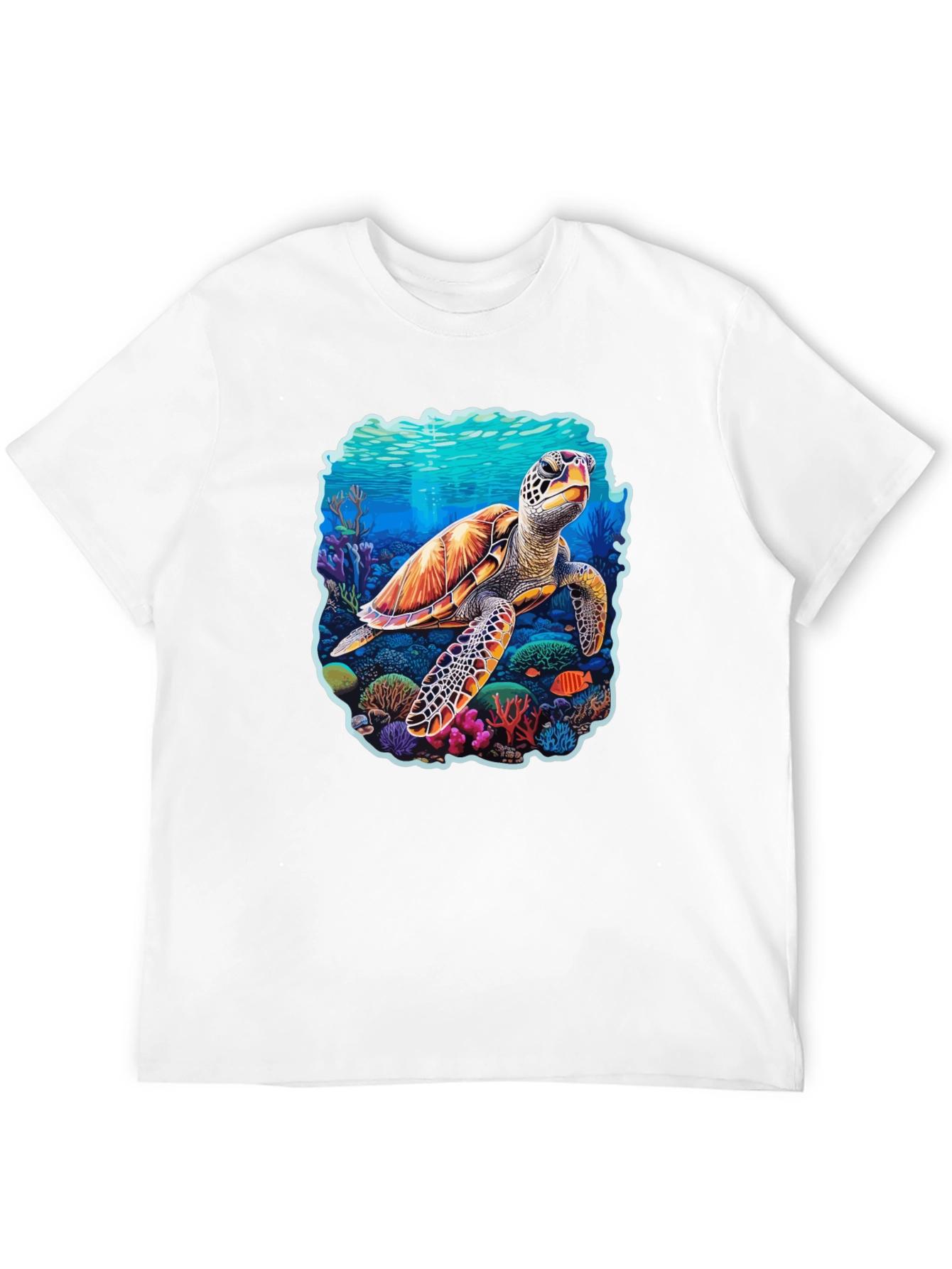 Sea Turtle Graphic Tee - Black