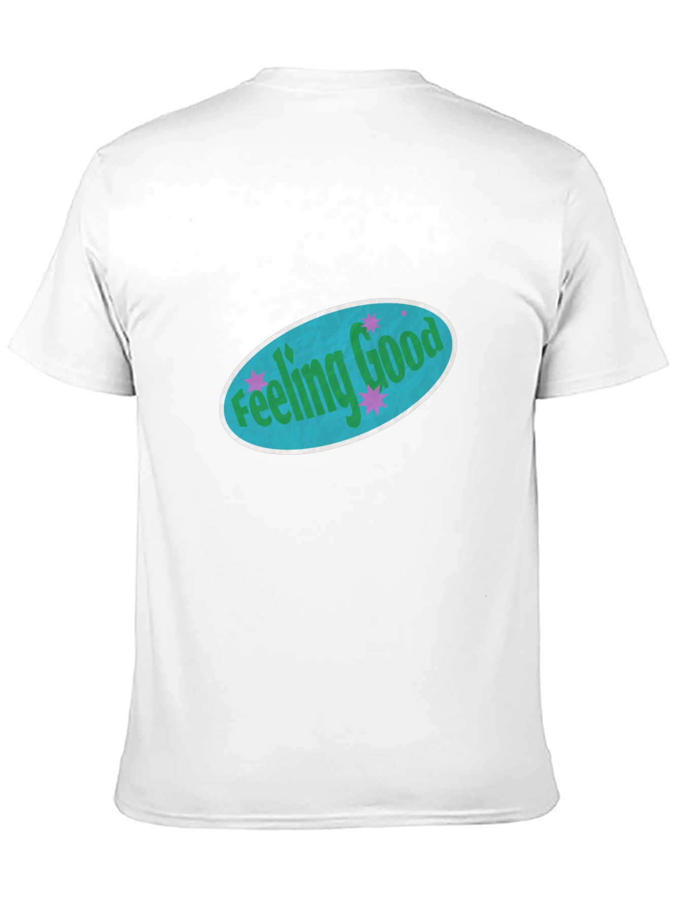 Feeling Good Graphic Tee - Black Cotton Comfort