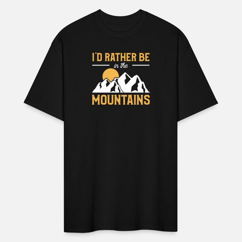 I'D Rather Be In The Mountains Mountain Camping Ad