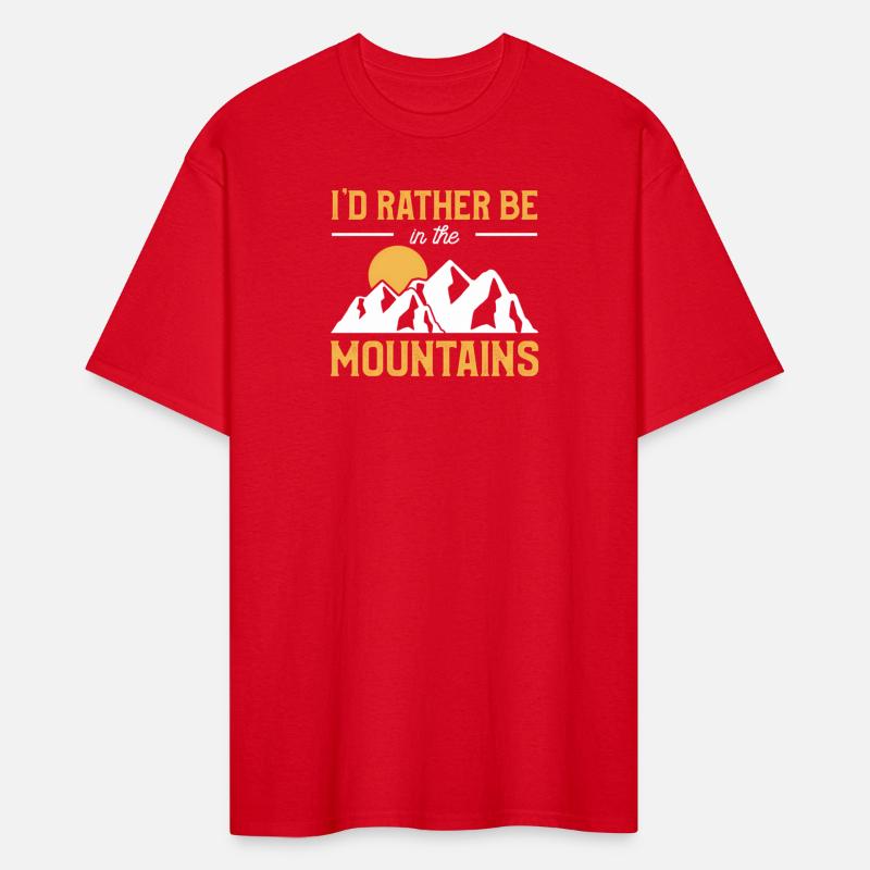 I'D Rather Be In The Mountains Mountain Camping Ad