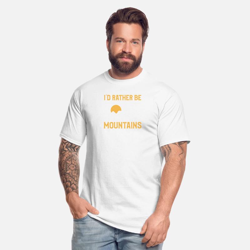I'D Rather Be In The Mountains Mountain Camping Ad