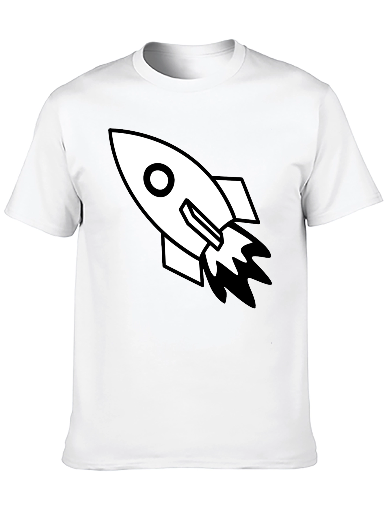 Rocket Graphic Tee - Black Cotton Blend