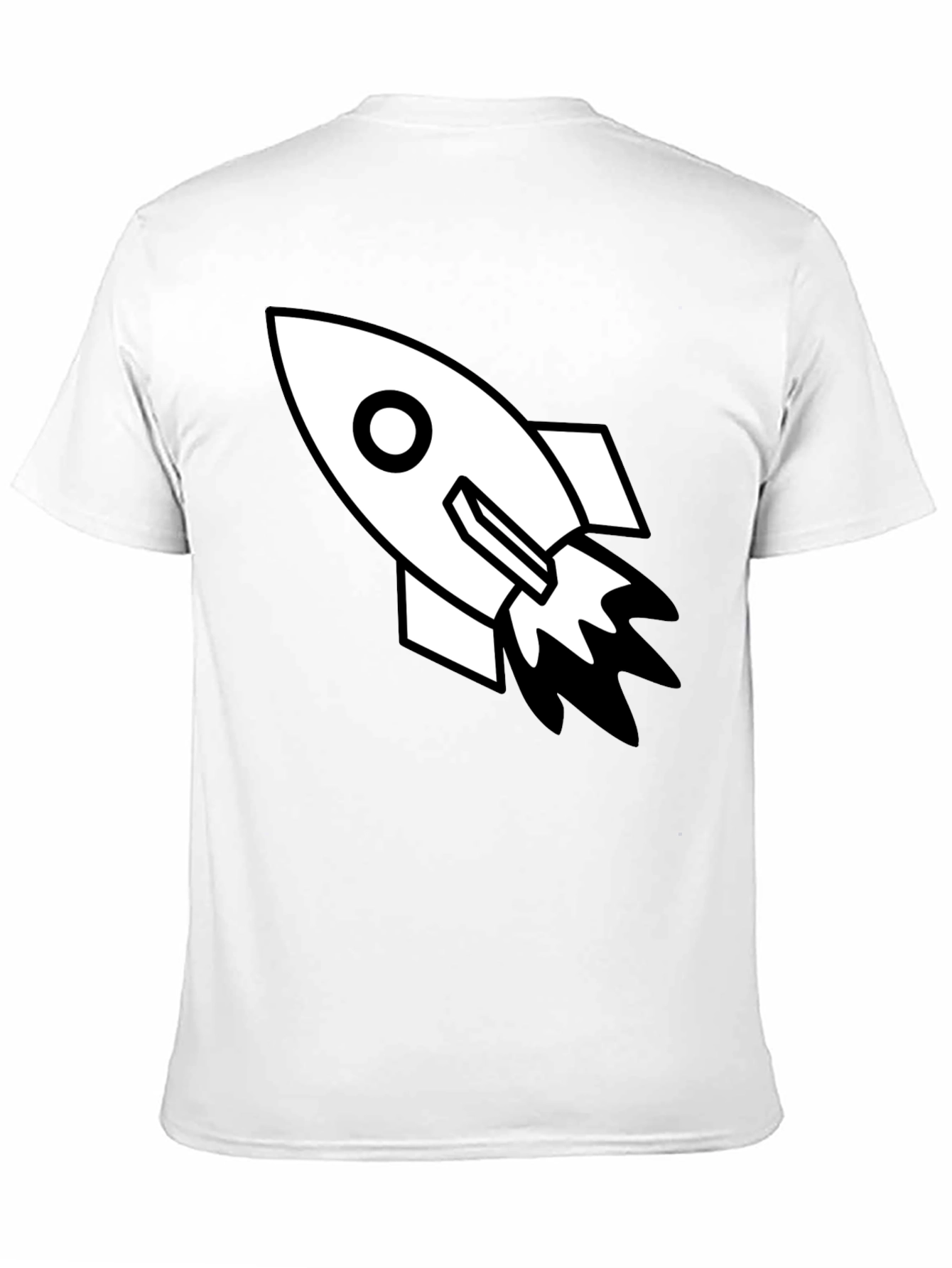 Rocket Graphic Tee - Black Cotton Blend