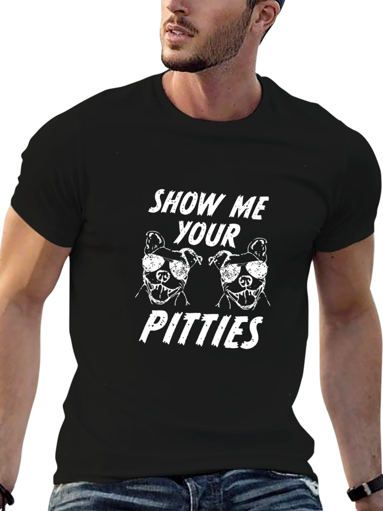 Show Me Your Pitties Graphic Tee - Black