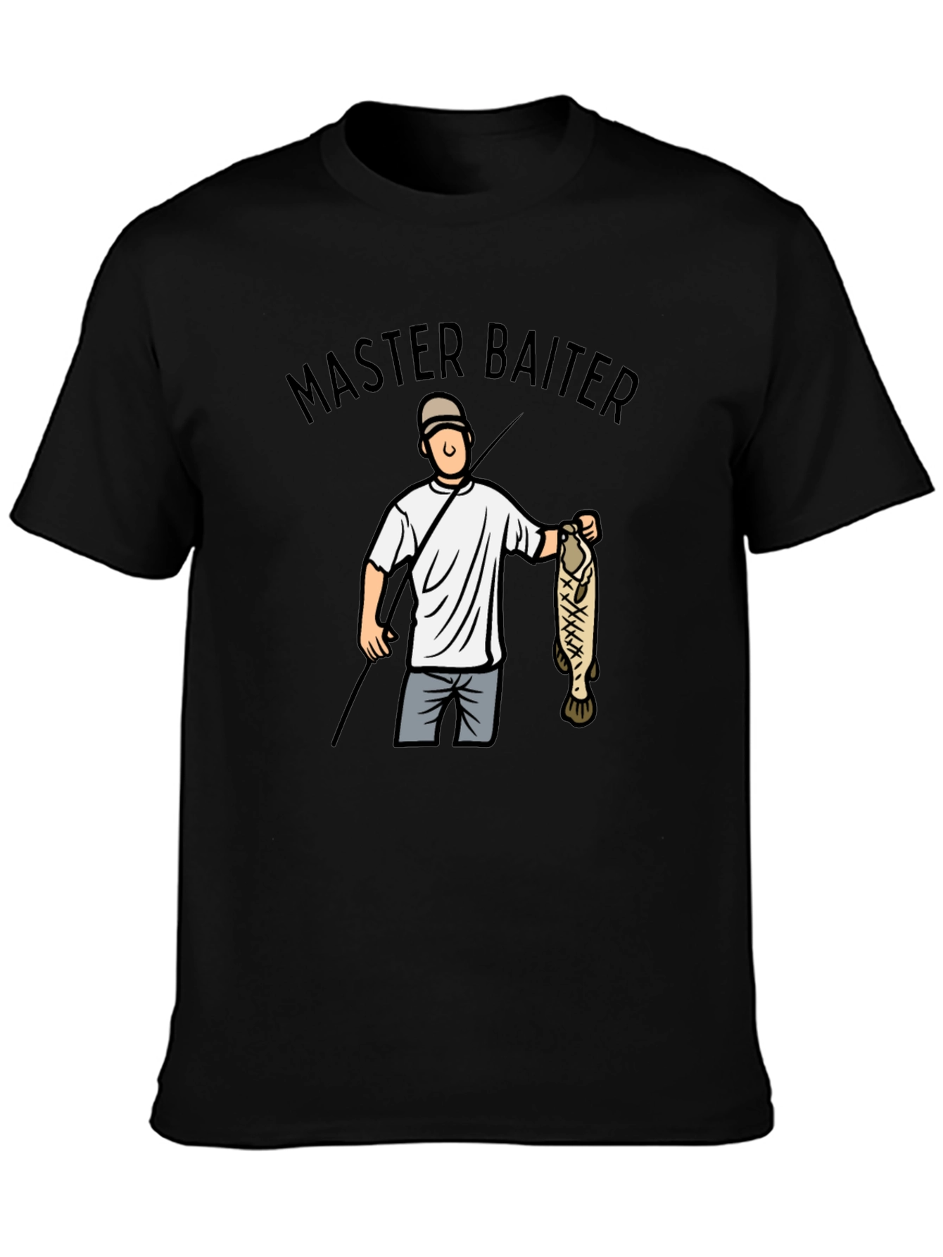 Master Baiter T-Shirt - Fishing Humor Tee