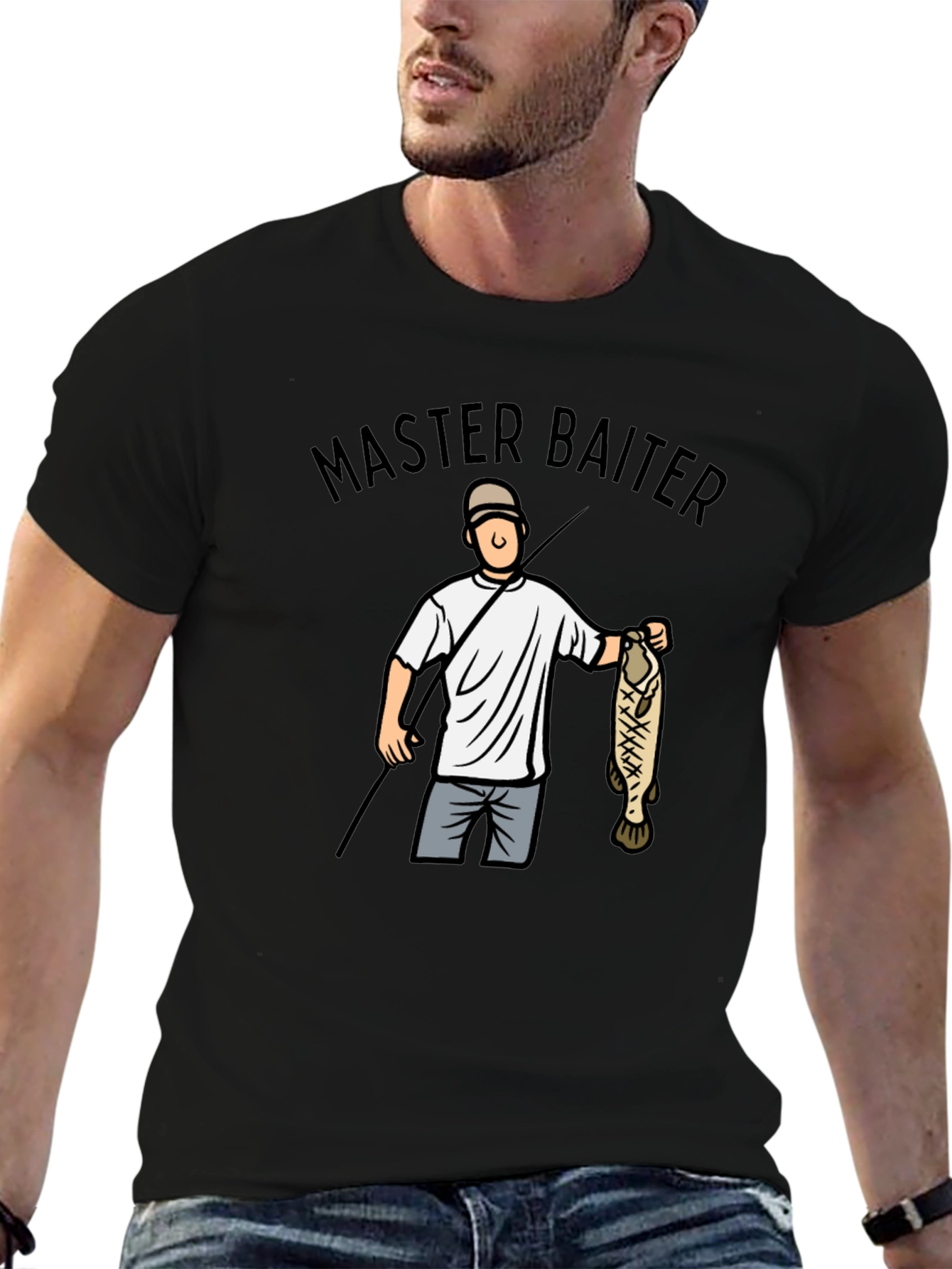 Master Baiter T-Shirt - Fishing Humor Tee