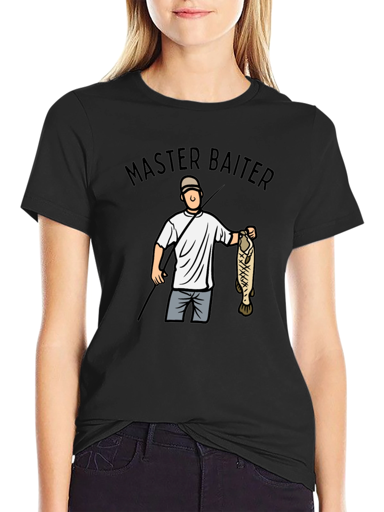 Master Baiter T-Shirt - Fishing Humor Tee