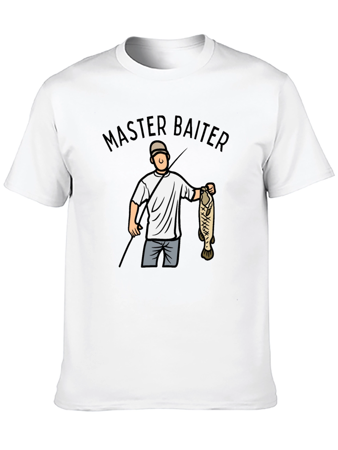Master Baiter T-Shirt - Fishing Humor Tee