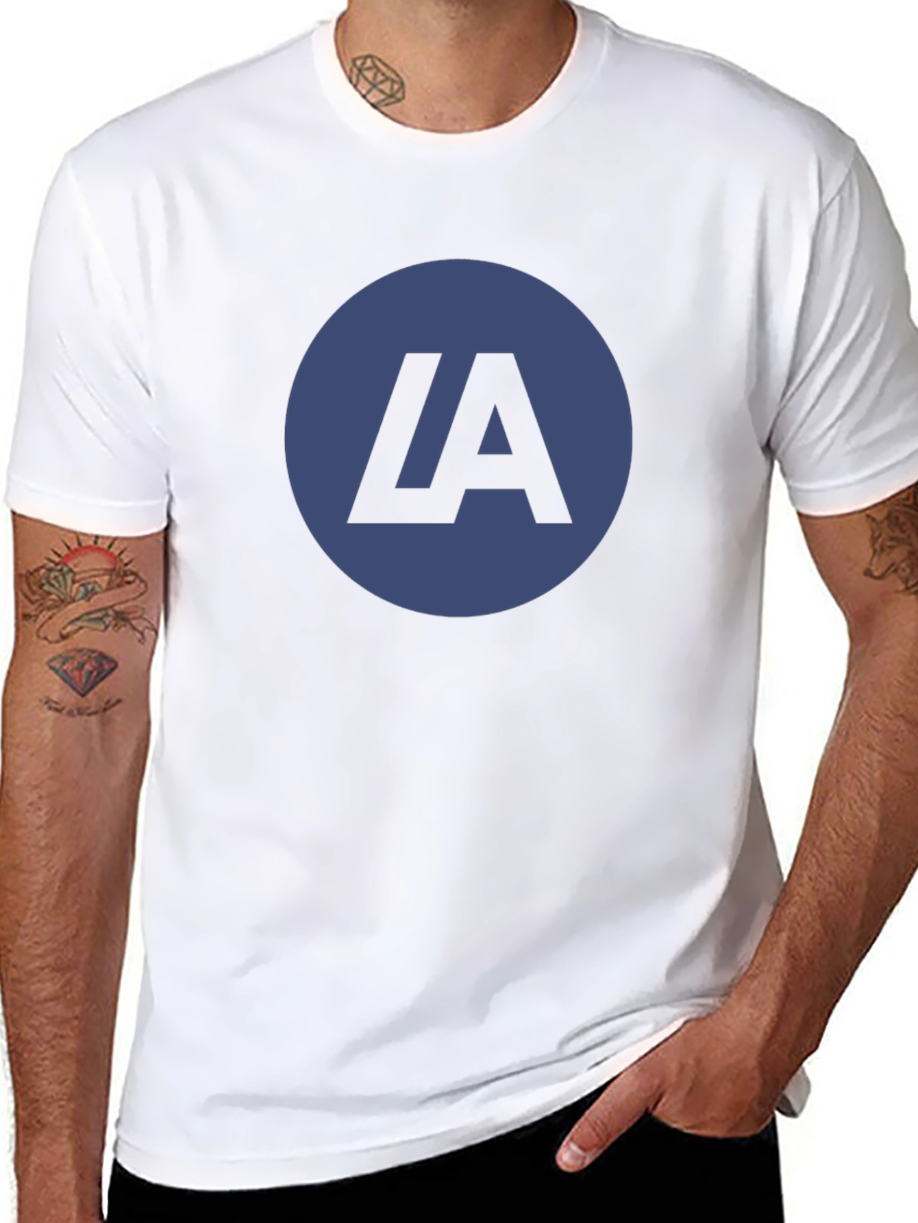 LA Logo Black T-Shirt - Casual Stylish Tee