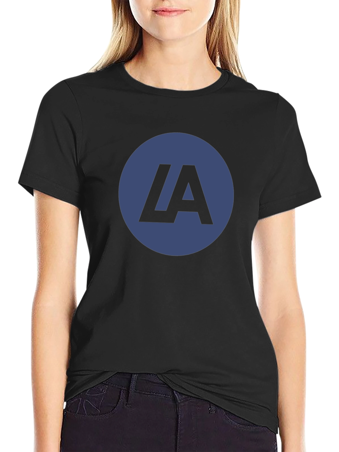 LA Logo Black T-Shirt - Casual Stylish Tee