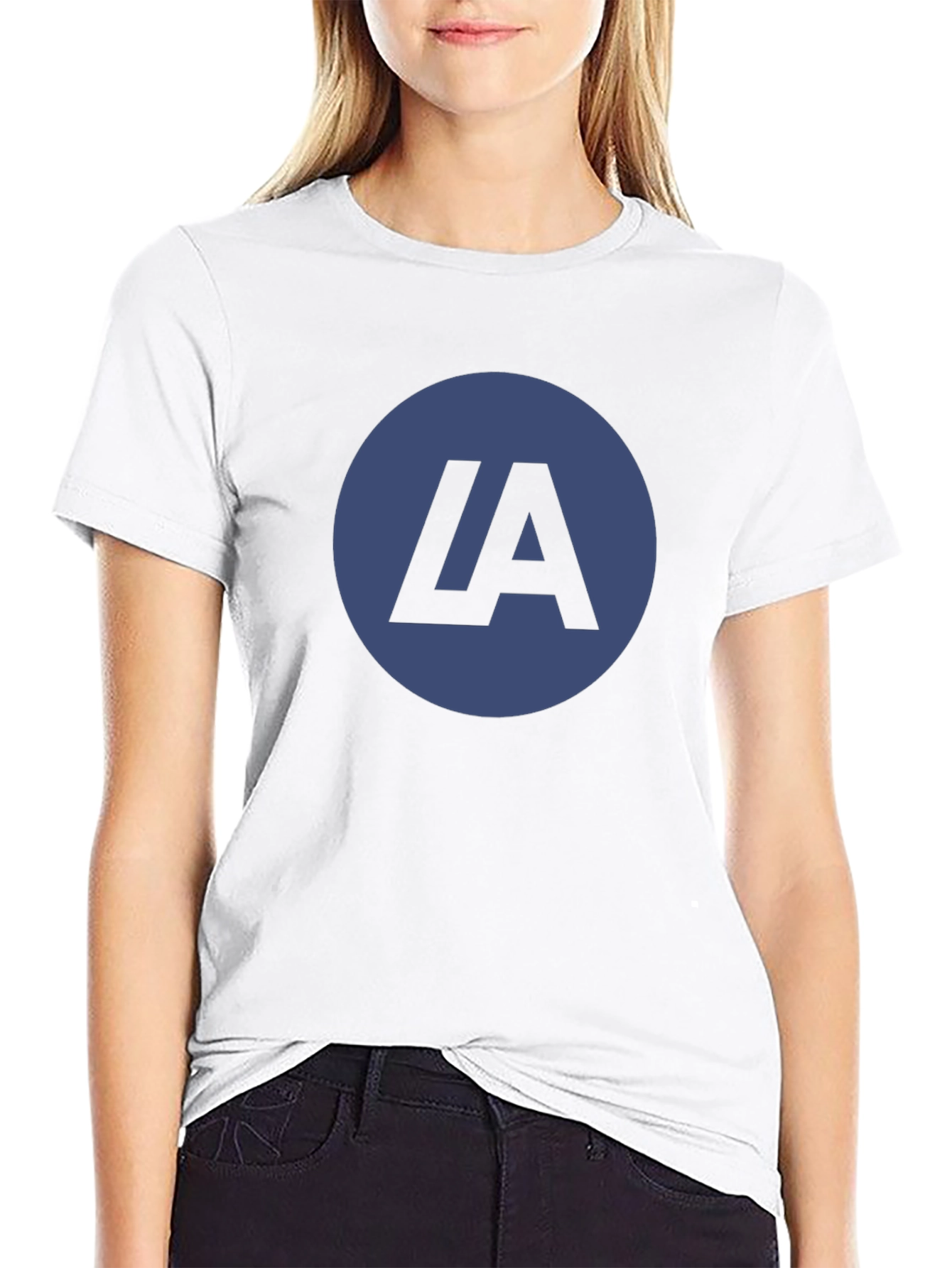 LA Logo Black T-Shirt - Casual Stylish Tee