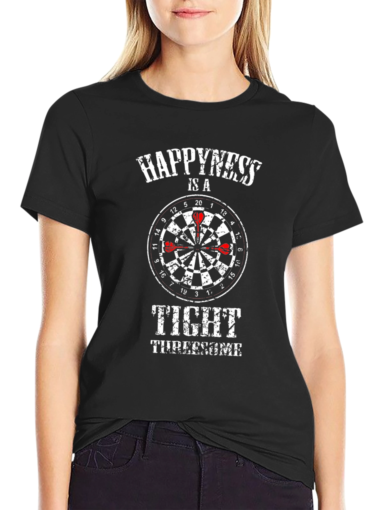 Happiness is a Tight Threesome Dart T-Shirt