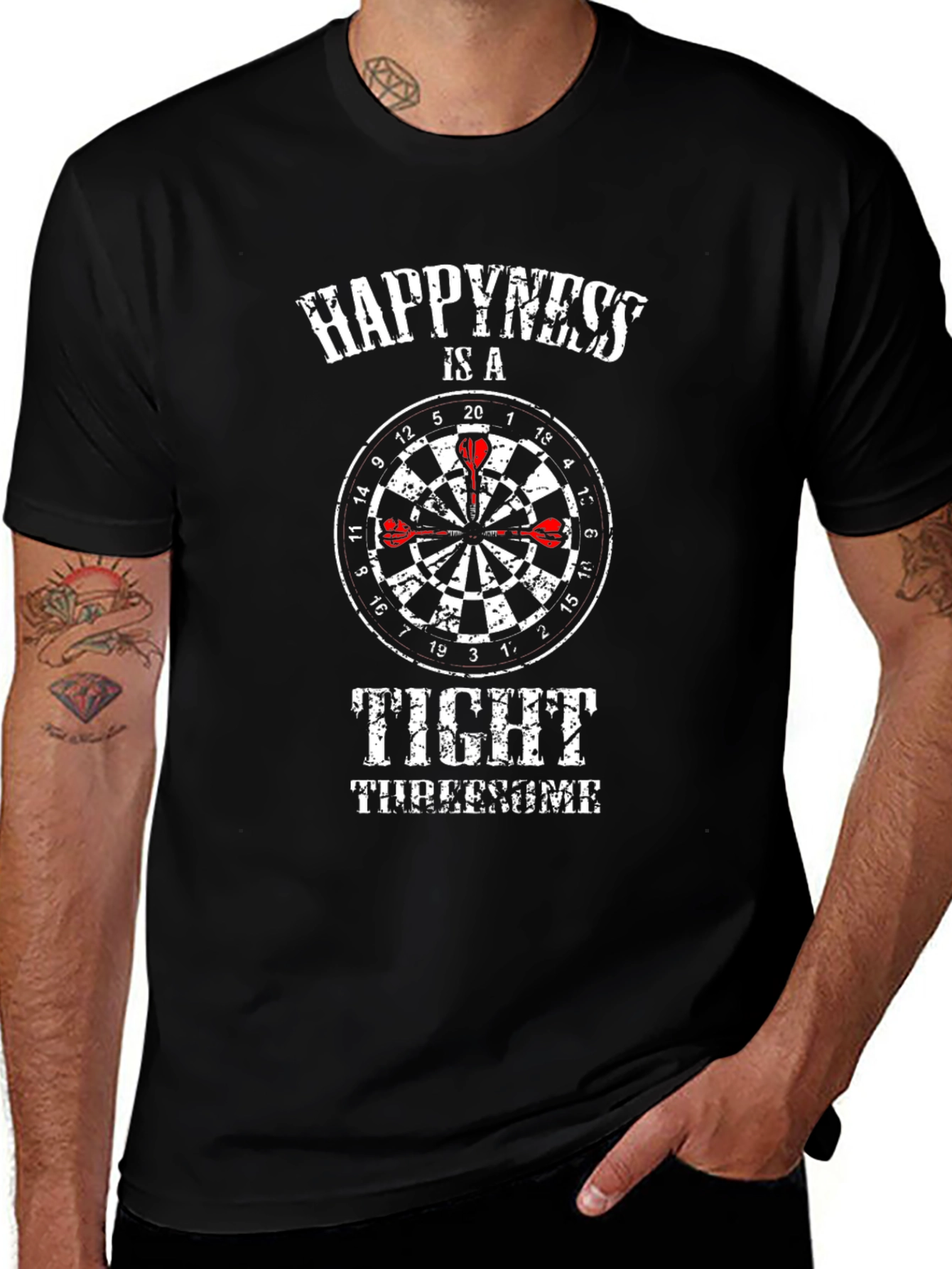 Happiness is a Tight Threesome Dart T-Shirt