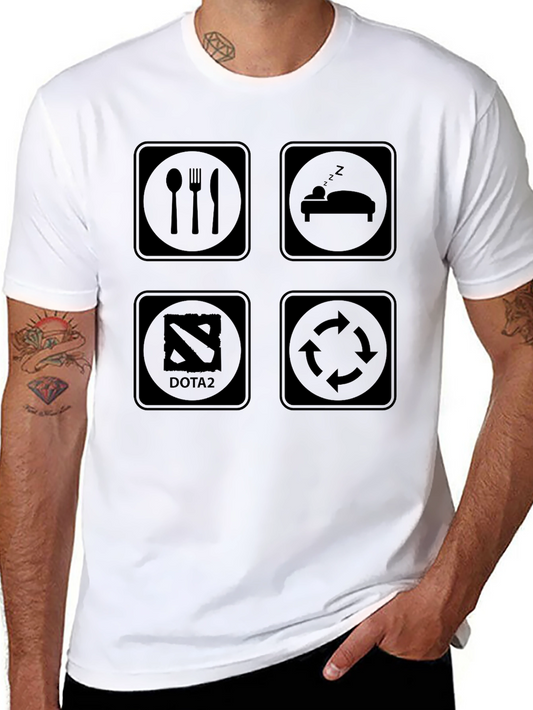 Eat Sleep Dota 2 Rotate T-Shirt