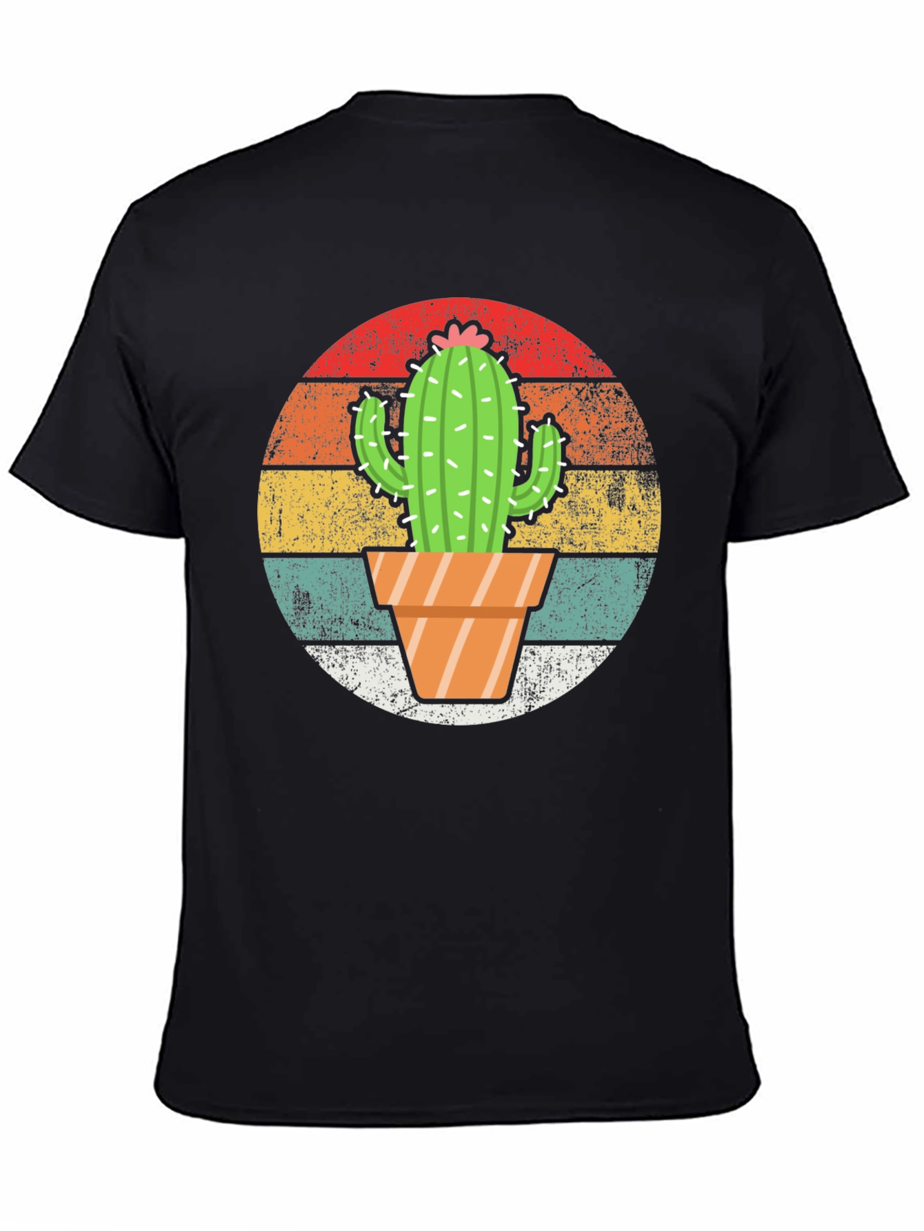 Cactus Sunset Graphic Tee - Retro Style
