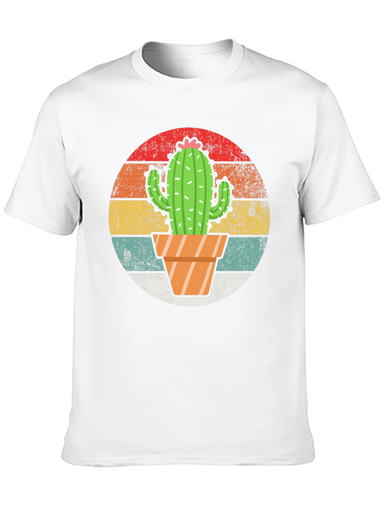 Cactus Sunset Graphic Tee - Retro Style