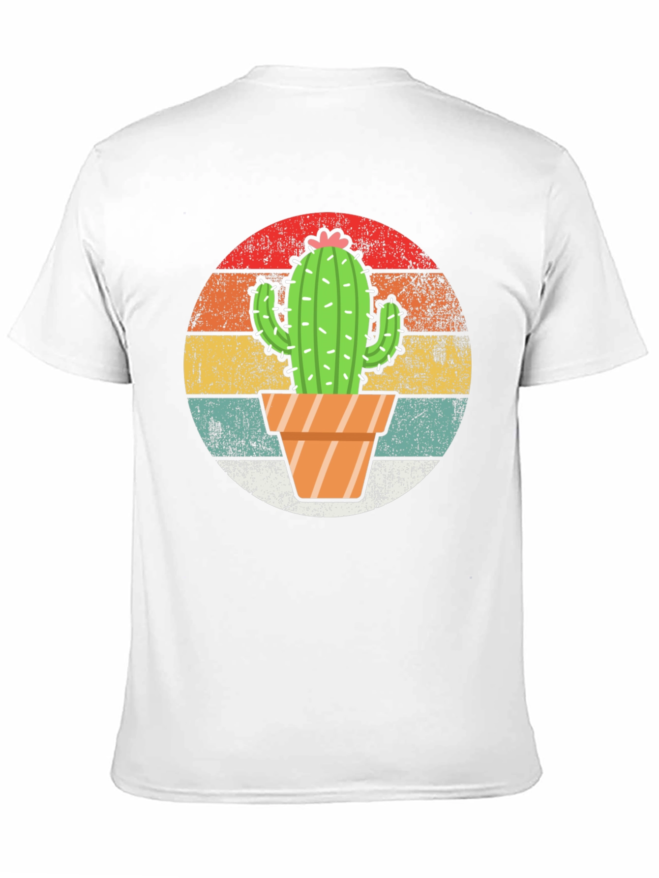 Cactus Sunset Graphic Tee - Retro Style