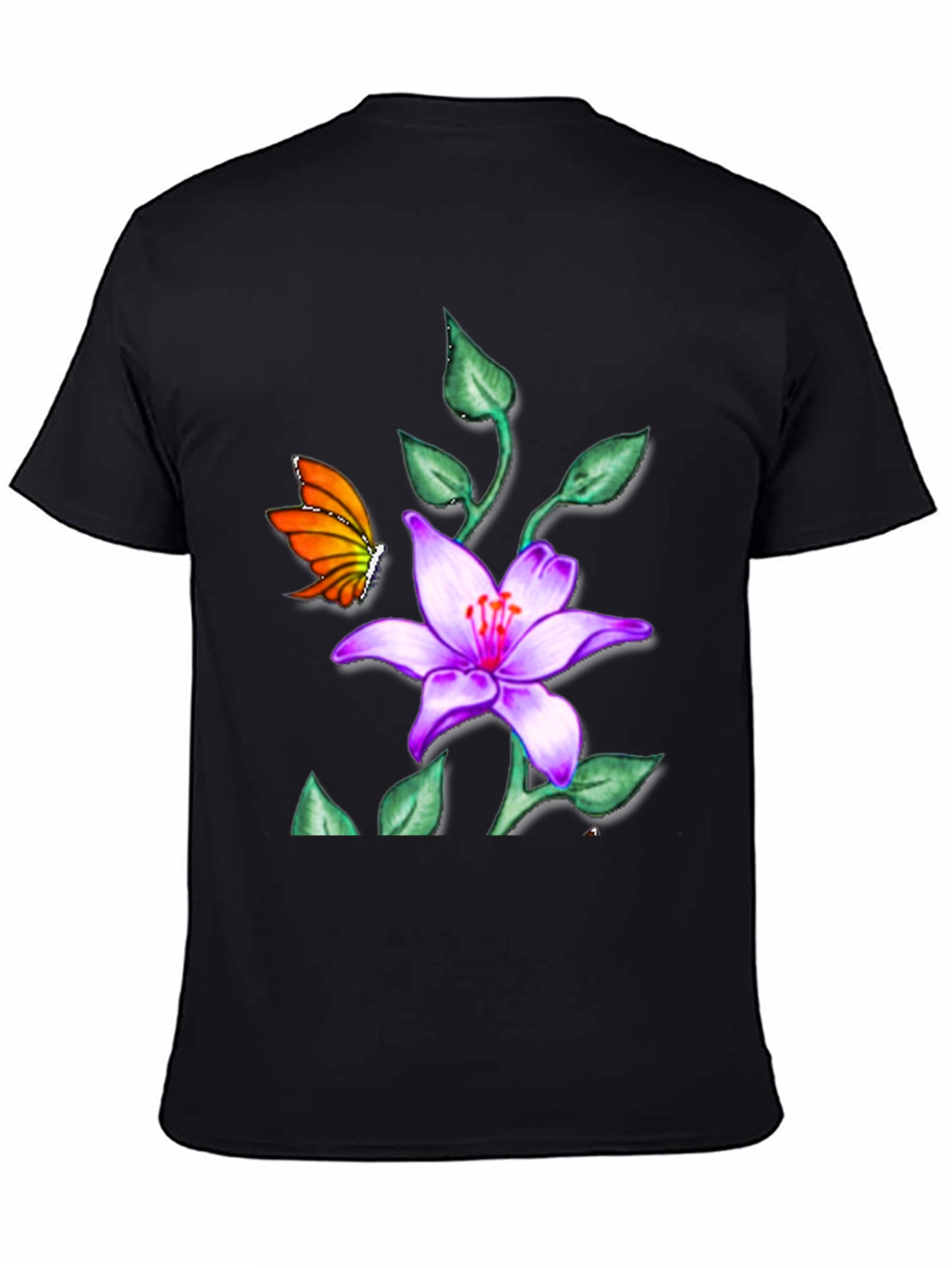 Butterfly & Floral T-Shirt