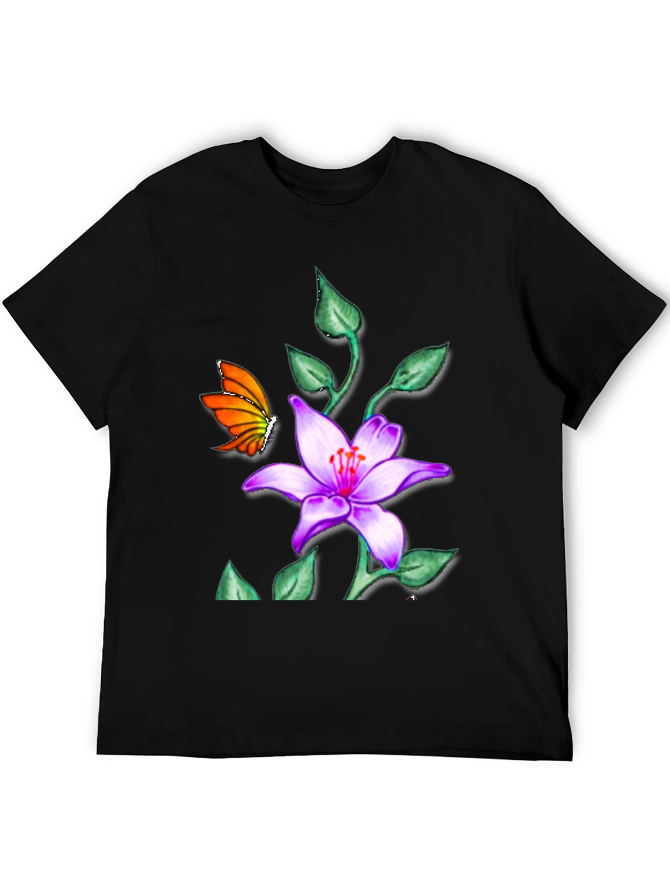 Butterfly & Floral T-Shirt