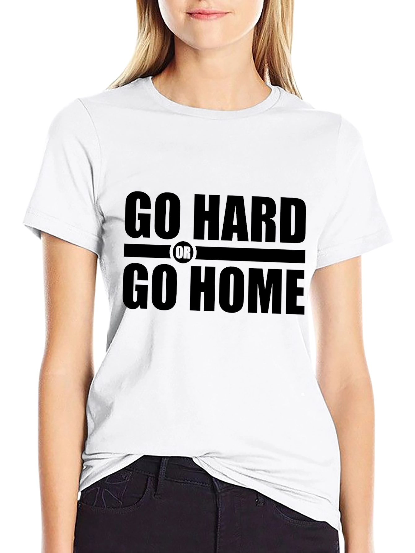 Go Hard or Go Home Black T-Shirt