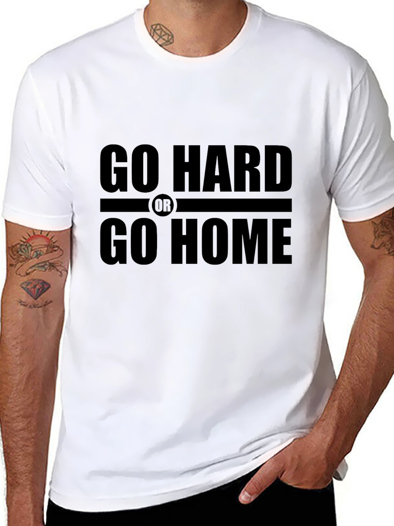 Go Hard or Go Home Black T-Shirt
