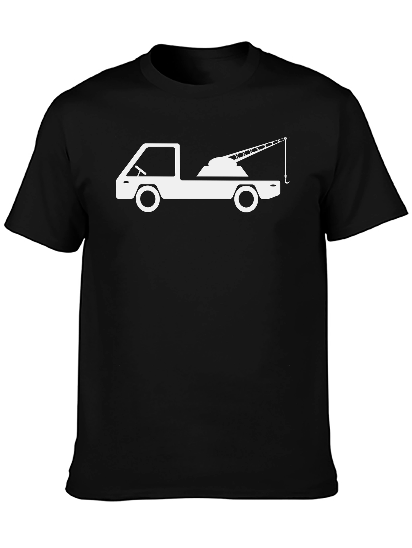Tow Truck Graphic T-Shirt - Black