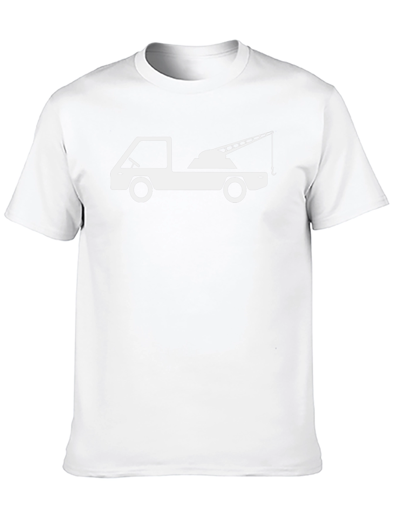 Tow Truck Graphic T-Shirt - Black