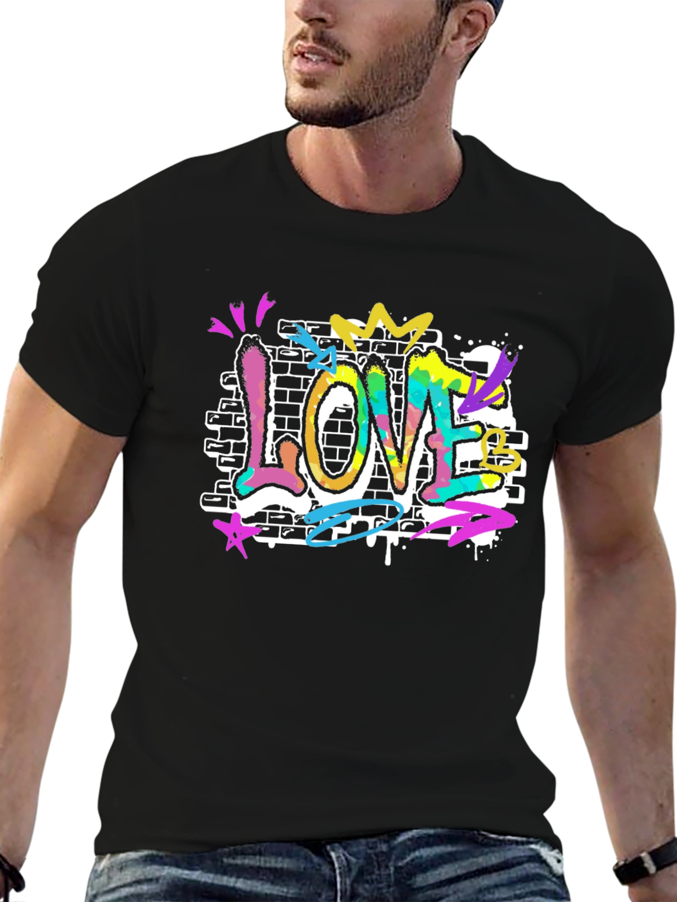 LOVE Graffiti Tee - Urban Style T-Shirt