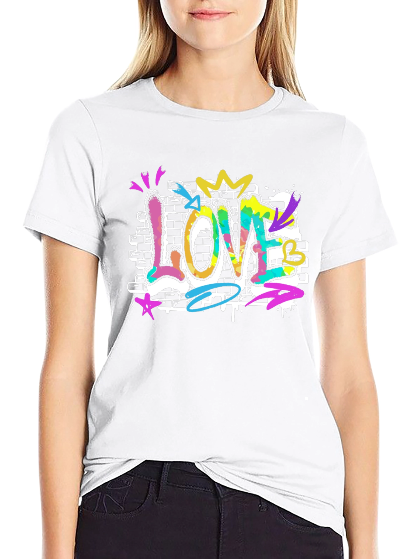 LOVE Graffiti Tee - Urban Style T-Shirt