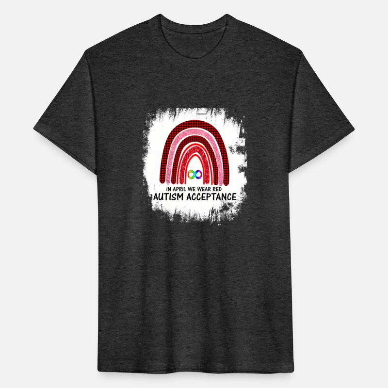 In April Wear Red Instead Autism-Acceptance