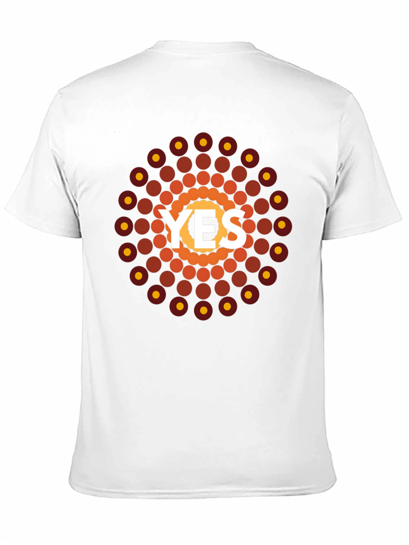 Geometric YES Graphic Tee - Black