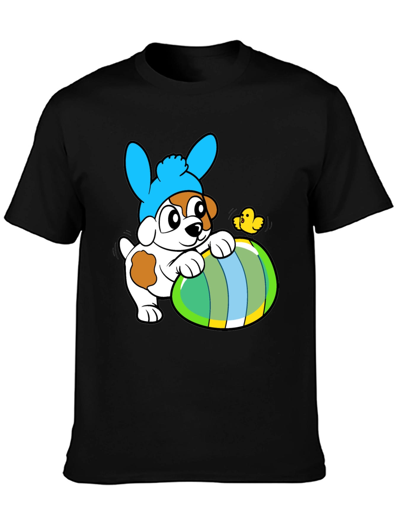Easter Puppy T-Shirt - Cute Dog in Bunny Hat
