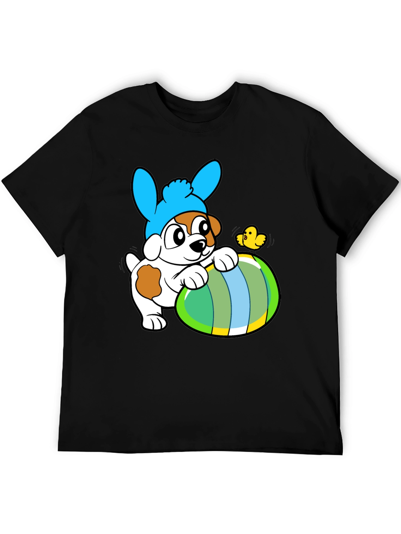 Easter Puppy T-Shirt - Cute Dog in Bunny Hat