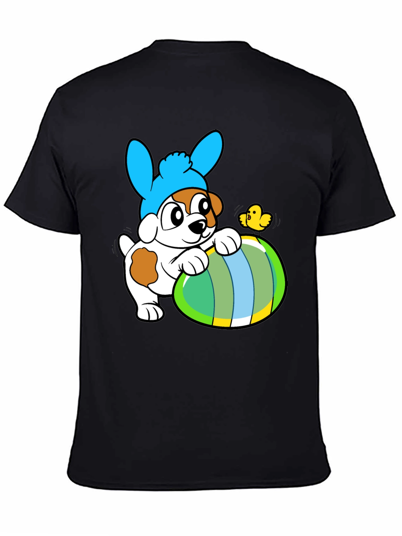 Easter Puppy T-Shirt - Cute Dog in Bunny Hat