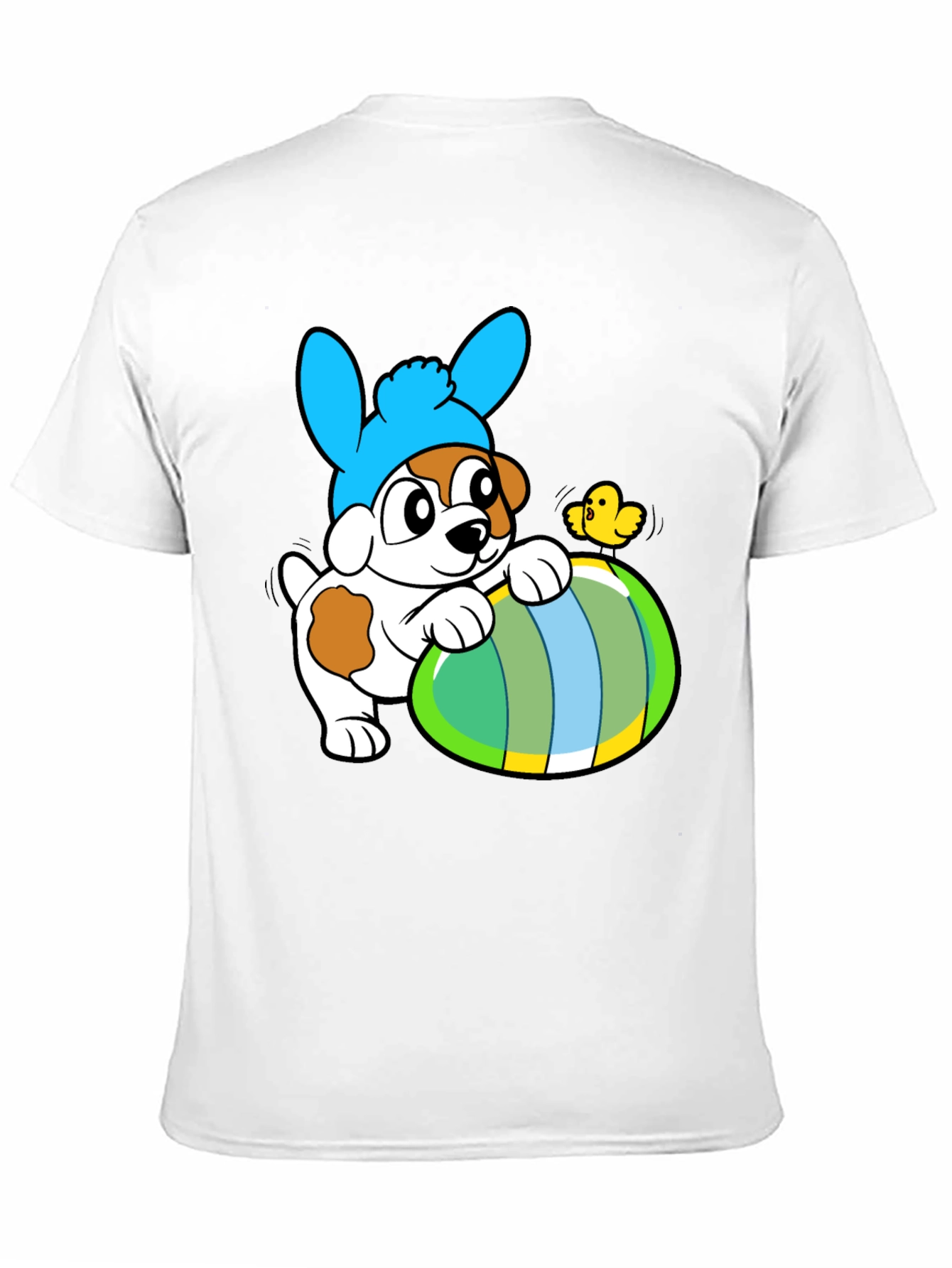 Easter Puppy T-Shirt - Cute Dog in Bunny Hat