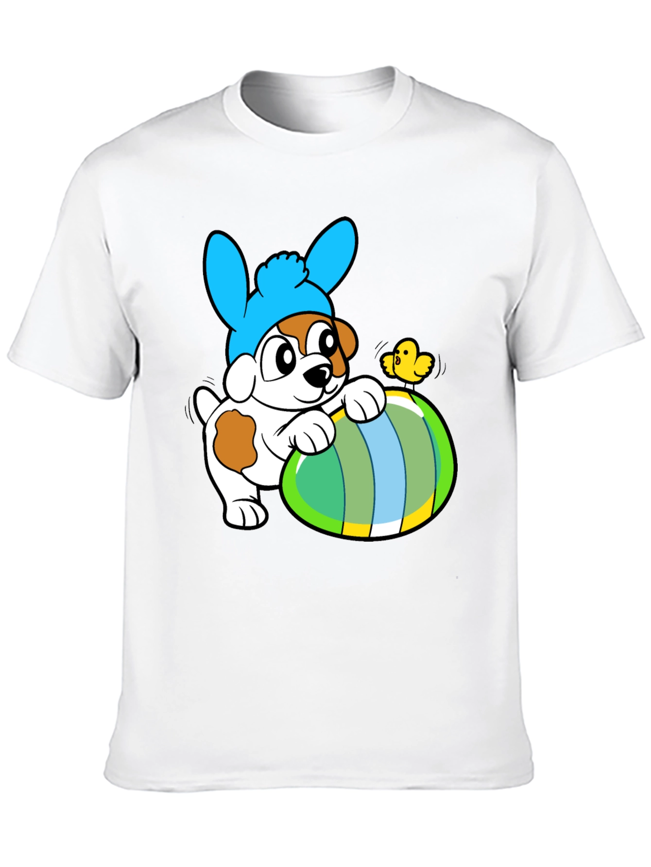 Easter Puppy T-Shirt - Cute Dog in Bunny Hat