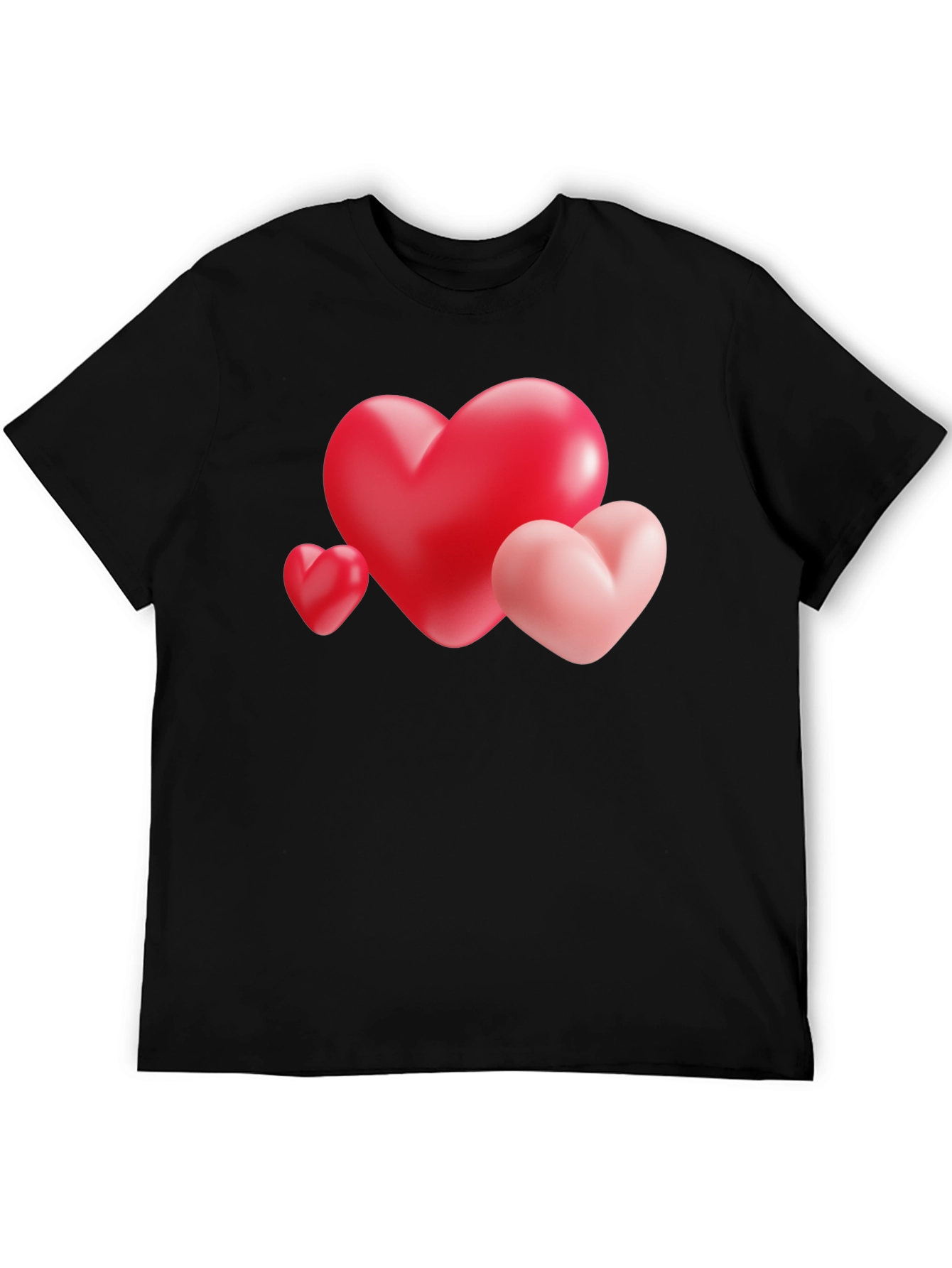 Heart Trio Graphic Tee - Valentines Day Shirt