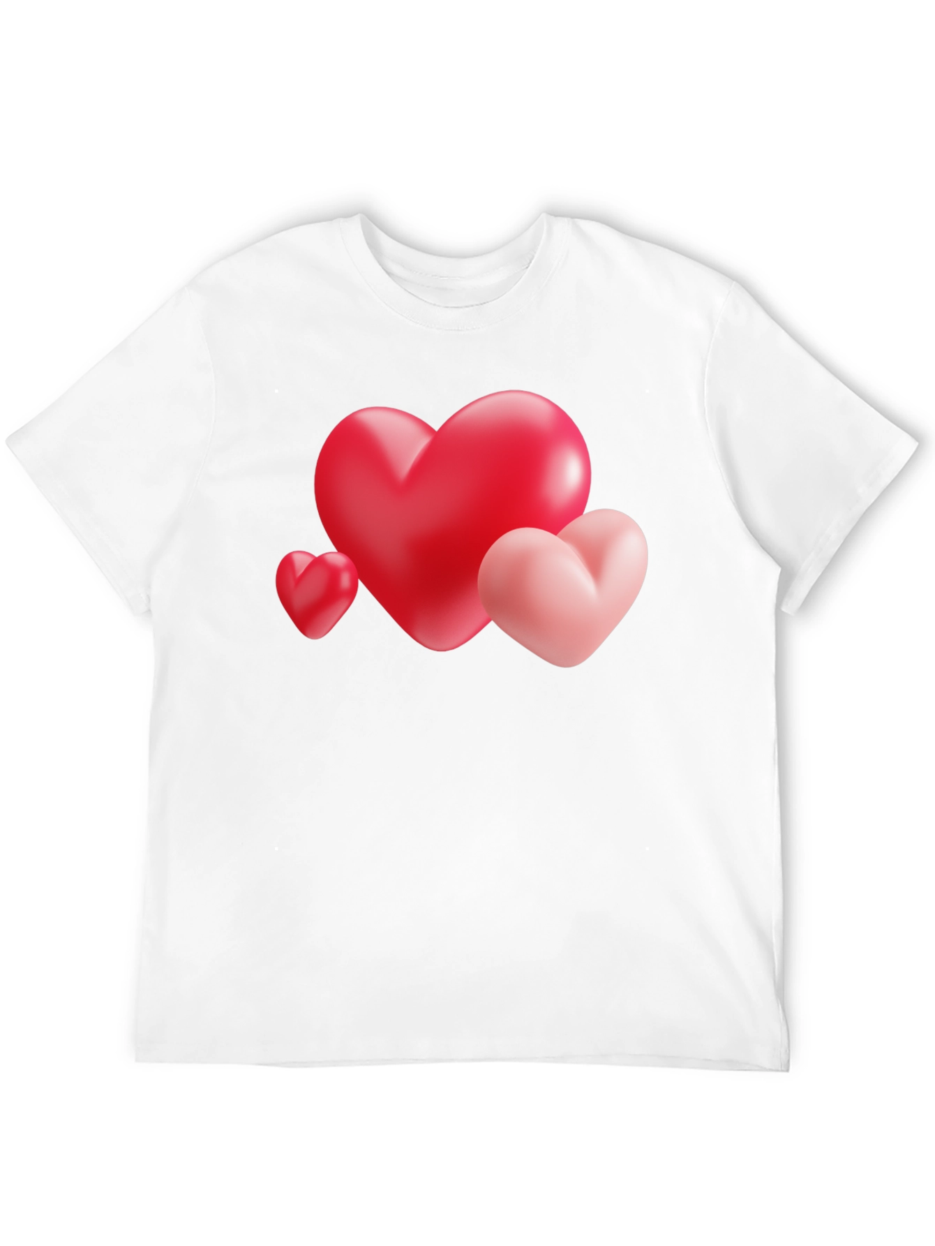 Heart Trio Graphic Tee - Valentines Day Shirt