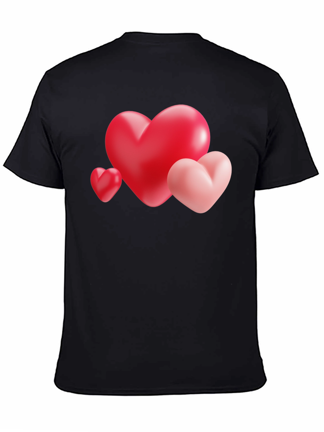 Heart Trio Graphic Tee - Valentines Day Shirt