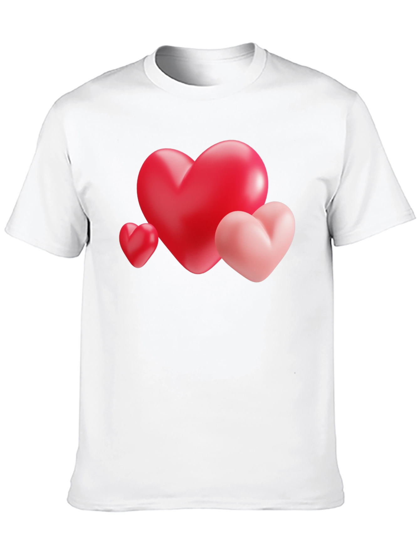 Heart Trio Graphic Tee - Valentines Day Shirt