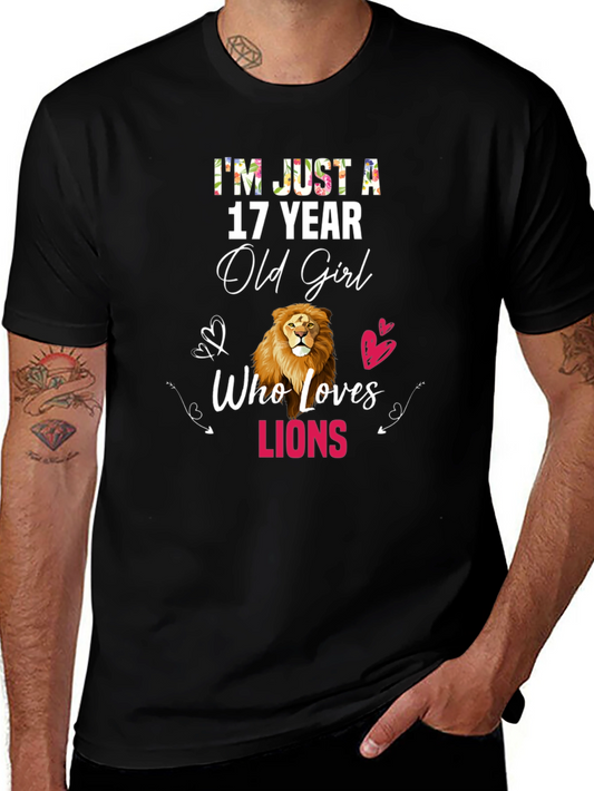 17 Year Old Girl Who Loves Lions T-Shirt