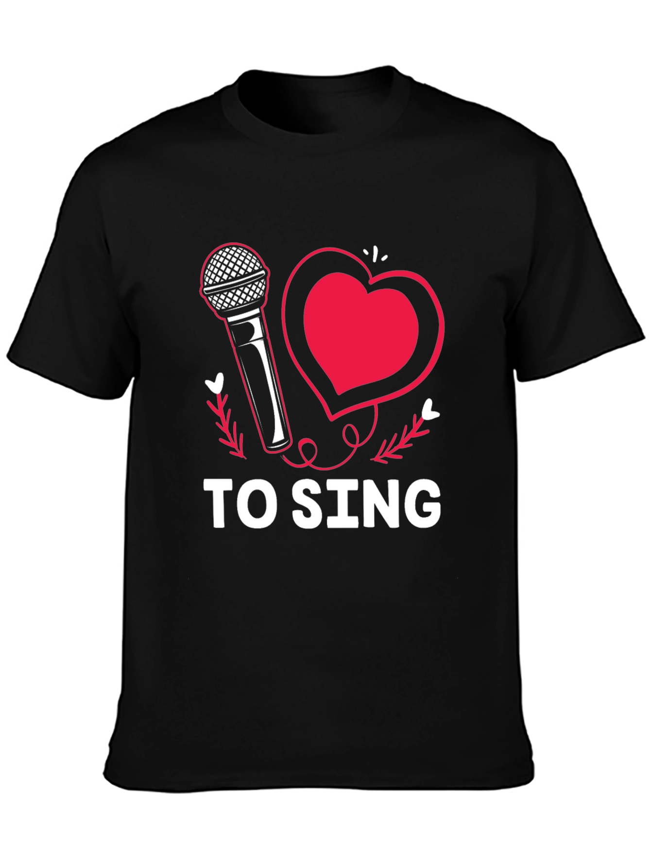 I Love to Sing Graphic Tee Shirt