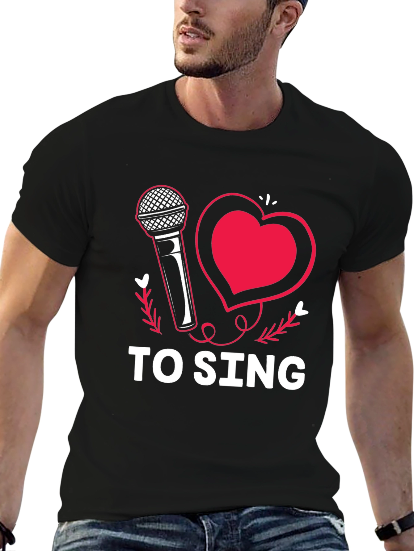I Love to Sing Graphic Tee Shirt