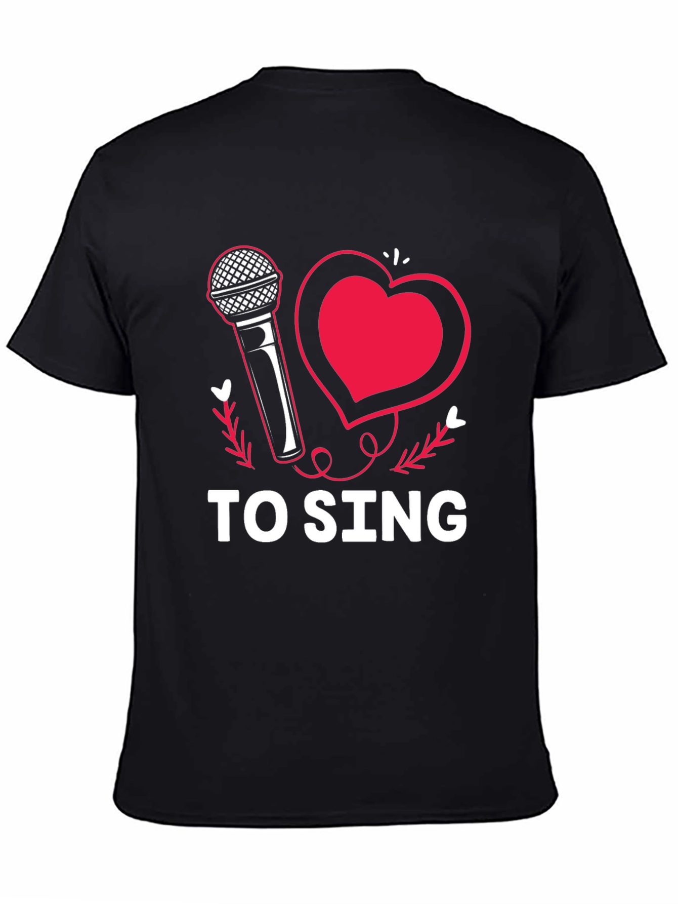 I Love to Sing Graphic Tee Shirt